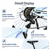 Vélo de montagne Hardtail 26 pouces, cadre en acier à haute teneur en carbone, frein à disque mécanique, unisexe, pour la conduite hors route