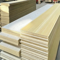 Panel de Pared de PVC con Acabado Rústico de Madera, Tablas Encajables para Revestimiento de Paredes de Baños y Techos de Casas de Campo