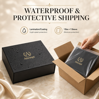 Boîte cadeau imperméable faite à la main, boîtes rigides avec lamination mate, emballage à fermeture magnétique, insert doublé de satin pour crème pour les yeux