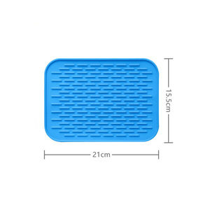 Kalınlaştırılmış Gıda Sınıfı Silikon Su Filtresi Pedi Lavabo Süzgeci Yüksek Sıcaklığa Dayanıklı Yalıtım Dikdörtgen Kaymaz Altlık - Product Image 6