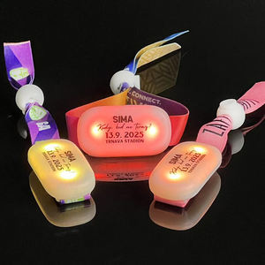 कॉर्पोरेट इवेंट हॉलिडे कॉन्सर्ट में लंबे समय तक आरामदायक नेतृत्व वाला चमकदार संगीत सिंक रिचार्जेबल कपड़े ब्रेसलेट - Product Image 1