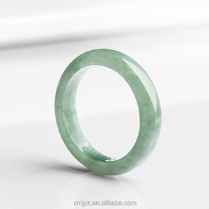 남성과 여성을위한 시원하고 투명한 옥 반지 커플 링 인증 천연 A 급 옥 반지 - Product Image 2