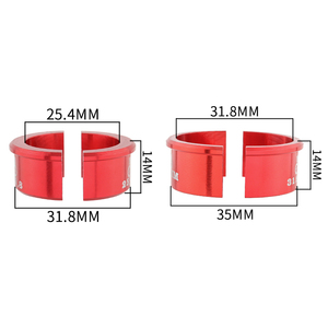 MUQZI Bicycle Handlebar Installation Aperture Adjust 25.4 to 31.8 <strong>Conversion</strong> Shim Aluminum Alloy Accessories Parts MTB Road Fix - Product Image 3