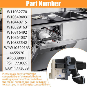 <span class=keywords><strong>Whirlpool</strong></span> Pièces Détachées Moteur de <span class=keywords><strong>Pompe</strong></span> à Eau <span class=keywords><strong>Lave</strong></span>-linge <span class=keywords><strong>Lave</strong></span>-<span class=keywords><strong>vaisselle</strong></span> <span class=keywords><strong>Pompe</strong></span> de Circulation 120 Volts W11032770 - Product Image 5