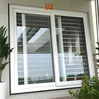 Fenêtres coulissantes en PVC sécurisées au design moderne pour une sécurité accrue de la maison, fenêtre de balcon coulissante en UPVC