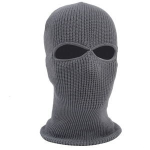 Wholesale Knitted Beanie Hat Adult Two Hole Full Face Ski Masks <strong>Custom</strong> <strong>Balaclava</strong> Customized Logo - Product Image 3