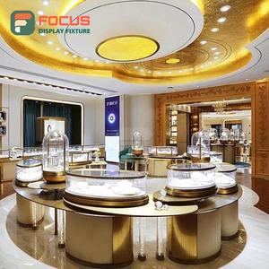 Vitrine de présentation de bijoux haut de gamme en verre transparent avec éclairage LED premium, vitrine de luxe pour bijoux pour boutique - Product Image 1