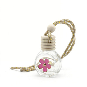 10ML Oval Empty Rearview <b>Mirror</b> <b>car</b> Interior Decoration <b>Car</b> Perfume Bottle - Product Image 1