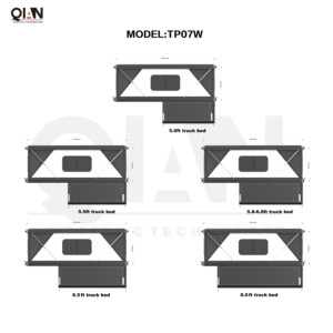 Qian Camper TP07W, camping-car pliable toutes saisons pour camion, camping-car à parois rigides, pour <span class=keywords><strong>F150</strong></span> Tundra - Product Image 6