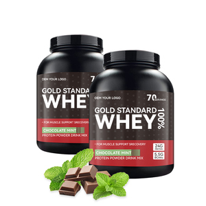 Lifenworth Isolato di proteine del siero di latte in polvere integratori sportivi da palestra recupero di massa Gainer cioccolato menta - Product Image 1