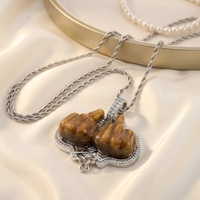 Fabricant d'origine : Ensemble de bijoux hip-hop stylé, composants de bijoux, pendentifs pour doigts pour collier