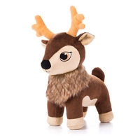Poupée en peluche renne de Noël personnalisée par le fabricant, jouet animal en peluche simulateur d'élk pour décoration de fêtes, cadeau pour enfants, échantillon disponible