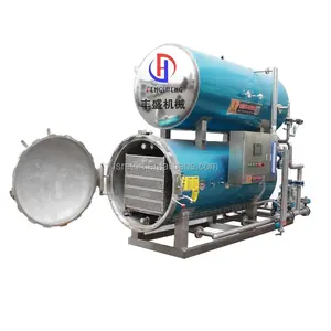 China Manufacture Double Tank Autoclave Machine Pouch Food Sterilization Machine Water Immersion Retort Industrial