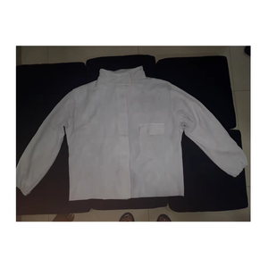 Chaqueta DE TRABAJO DE SEGURIDAD DE CUERO dividido blanco Ropa de protección industrial resistente para soldadura Construcción y seguridad en el lugar de trabajo - Product Image 6