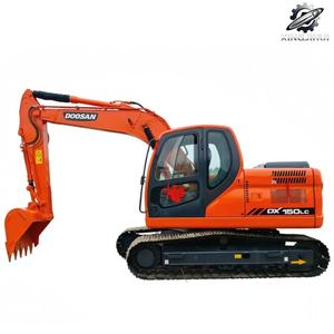 Excavatrice sur chenilles d'occasion Doosan DX150, 14 tonnes, godet de 0,58 m³, marque coréenne d'origine, excavatrice de construction de taille moyenne, bon état - Product Image 1