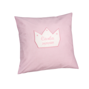 Cuscino per neonati con nome corona (ragazza) - Product Image 3