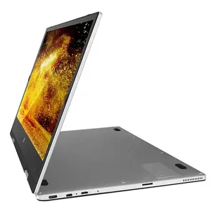 OEM Laptop komputer Laptop layar ganda, Notebook layar ganda Inti i7 10850H untuk permainan bisnis