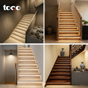 Perfil de Aluminio para Escaleras SDW070LED, Cubierta de Canal Antideslizante con Inserto de Goma, Barra de Iluminación Trasera, Tira de Luz para Escaleras - Product Image 6