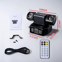 Mini 36W DJ Party Stage Lights 2-Arm Lyre Beam RGBW Bee Eye Moving Head DMX LED Mobile Disco pour Discothèques et Bars