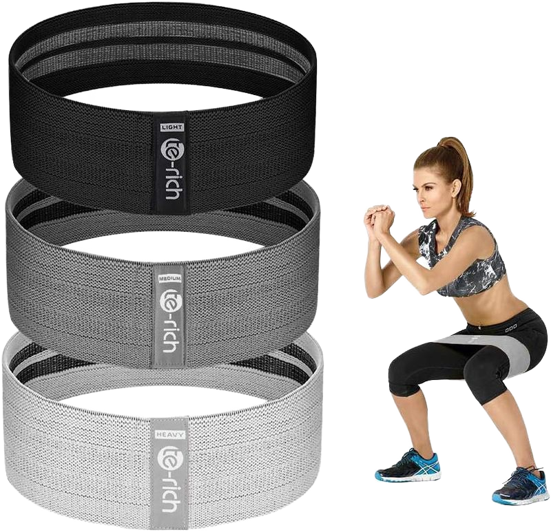 Women and Men's Home Workout Gym Mini Loop Resistance Band Set