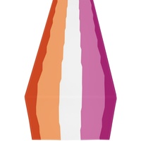 Chemin de table en polyester à motif personnalisé arc-en-ciel gay avec impression lesbienne, pour événements spéciaux et aménagement de fêtes à domicile