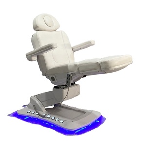 Lit de spa électrique moderne pliable et réglable en cuir PU avec éclairage LED pour salon, hôtel, salle de sport, salon et chambre à coucher – Offre spéciale - Product Image 1