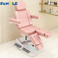 Lujo Rosa 3/4 motores Spa tatuaje Facial cama de masaje multifuncional cama de pestañas cama de belleza eléctrica