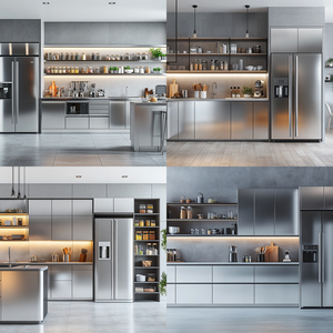 High Quality Modern Eco-friendly Stainless Steel <strong>Wall</strong> Kitchen <strong>Cabinets</strong> <strong>with</strong> Hinge - Product Image 6