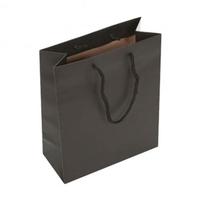 Bolsas de Papel para Compras de Ropa de Lujo con Logotipo Impreso Personalizado, Bolsa de Regalo Reciclable de Boutique con Cinta de Lazo