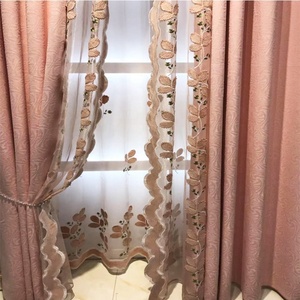 54 pollici più nuovo di disegno del merletto macrame ricamo pizzico piega rosa principessa <span class=keywords><strong>tende</strong></span> della finestra <span class=keywords><strong>per</strong></span> le ragazze camera da letto - Product Image 3
