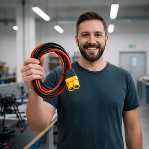 AS150U-F 고전류 전원 커넥터(신호핀 포함) 8AWG 실리콘 와이어 케이블(농업용 드론 배터리용) - Product Image 4