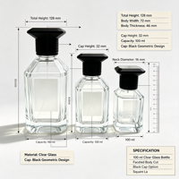 Flacon de parfum de luxe personnalisé à texture cristalline, idéal pour coffret cadeau de parfum ou de cologne