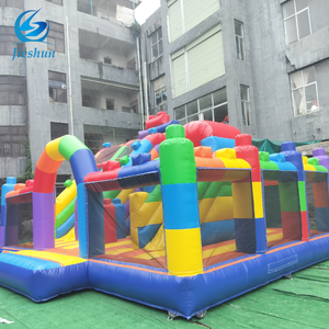 Fantasioso per bambini che saltano pezzi di <span class=keywords><strong>castello</strong></span> rimbalzante modello di noleggio per feste commerciale gonfiabile casa buttafuori con scivolo - Product Image 1