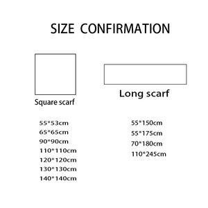 特注デザイナー100%シルク フォラール アン ソワ スクエアスカーフ 女性用 デジタル印刷ロゴ・写真サービス - Product Image 2