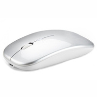 Mouse Super tipis nirkabel, Mouse Super ramping model ganda nirkabel untuk Laptop, Tablet, PC, komputer Desktop