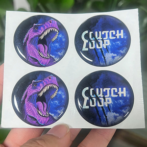 Custom Puffy Epoxy <b>Sticker</b> 3D Raised <b>Sticker</b> Domed <b>Logo</b> <b>Sticker</b> For Phone Case Decoration - Product Image 5