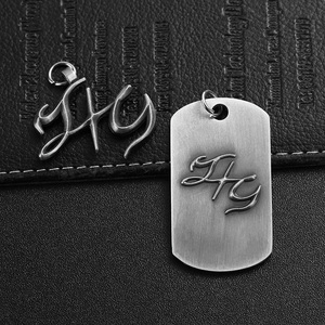 Tùy chỉnh kim loại chết tem 3D logo dập nổi kỷ niệm <span class=keywords><strong>Dog</strong></span> <span class=keywords><strong>Tag</strong></span> Vòng cổ cho nam giới - Product Image 6