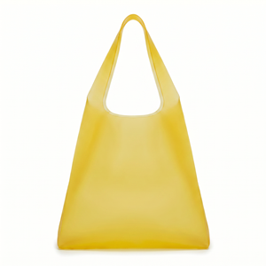 BSCI Rootsmen Yellow Eco-Friendly TPU <b>Material</b> Beach Tote <b>Bag</b> Custom Logo Shoulder Handle Open Top Customizable for MOQ 500 Pcs - Product Image 4