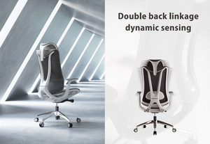 Chaise ergonomique moderne de luxe Mobilier commercial inclinable 4D pivotant de direction Chaise de bureau ergonomique pour jeu en maille complète - Product Image 3