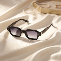 LBASHADES 3608 Lunettes de soleil tendance classiques avec verres dégradés UV400, montures polygonales rétro personnalisées en PC+CP de haute qualité, unisexe 2026