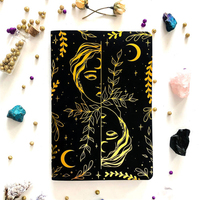 Tarot 2,75x4,75 pouces OEM Inspire Espanol Oracle Card Gold Gilt Deck Box oracle Boîte de cartes personnalisée avec livret