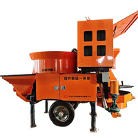 Pompe à béton portable puissante pour le mélange et le transport du béton, pour la construction résidentielle et commerciale
