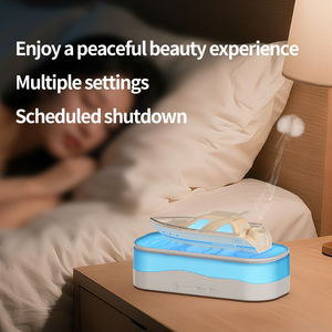 Yacht Aroma <b>Diffuser</b> Ultrasonic Essential Oil <b>Diffuser</b> Humidifier with Colorful <b>LED</b> Light for Home - Product Image 4
