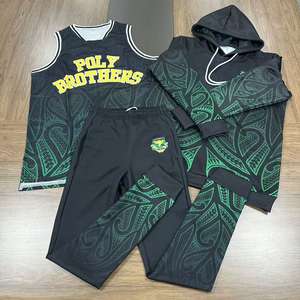 Maillot de basket-ball personnalisé PURE Profession, design maori, col en V, sublimation, ensembles de maillots de basket-ball indigènes pour hommes - Product Image 5