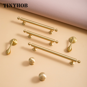 Gaya Modern/Garis Vertikal Kuningan Solid Laci Kenop T Bar Menangani Kamar Tidur Menarik Dapur Kabinet Pintu Menangani Tarik C-4641 - Product Image 3