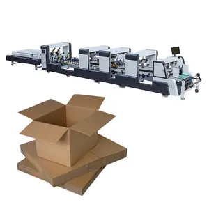 New Design YG Automatic Paper 6 Corner Lunch Box Cutting Making Gluing Machine