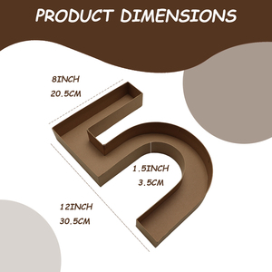 Personalized Dog Birthday Treat Platter Number 5 Shaped Kraft Paper <b>Snack</b> Box Oval Reusable Food <b>Container</b> - Product Image 4