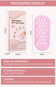 ถุงเท้าเจลสำหรับทำให้ส้นเท้าที่หยาบกร้านนุ่มขึ้นและช่วยรักษาสมดุลความชื้นในชีวิตประจำวัน ดีไซน์ที่สวมใส่สบายช่วยคืนความนุ่มนวล - Product Image 6