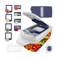 Hotselling Smile Mom Eco-vriendelijke plastic keukenmandoline, multifunctionele fruit- en groentesnijder, uienhakker, -snijder en -chopper