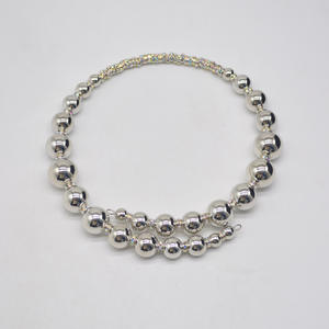 Gioielli 2025 alla moda YL catena collana collana <span class=keywords><strong>collare</strong></span> catena all'ingrosso girocollo <span class=keywords><strong>donna</strong></span> grossa perla geometrica di <span class=keywords><strong>perle</strong></span> - Product Image 5